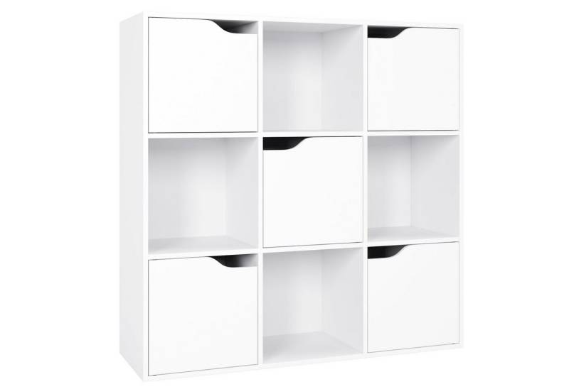 Homfa Bücherregal mit 5 Türen, Standregal, Regal Weiß aus Holz 90x29x90 cm Homfa Bücherregal mit 5 Türen, Standregal, Regal Weiß aus Holz 90x29x90 cm von Homfa