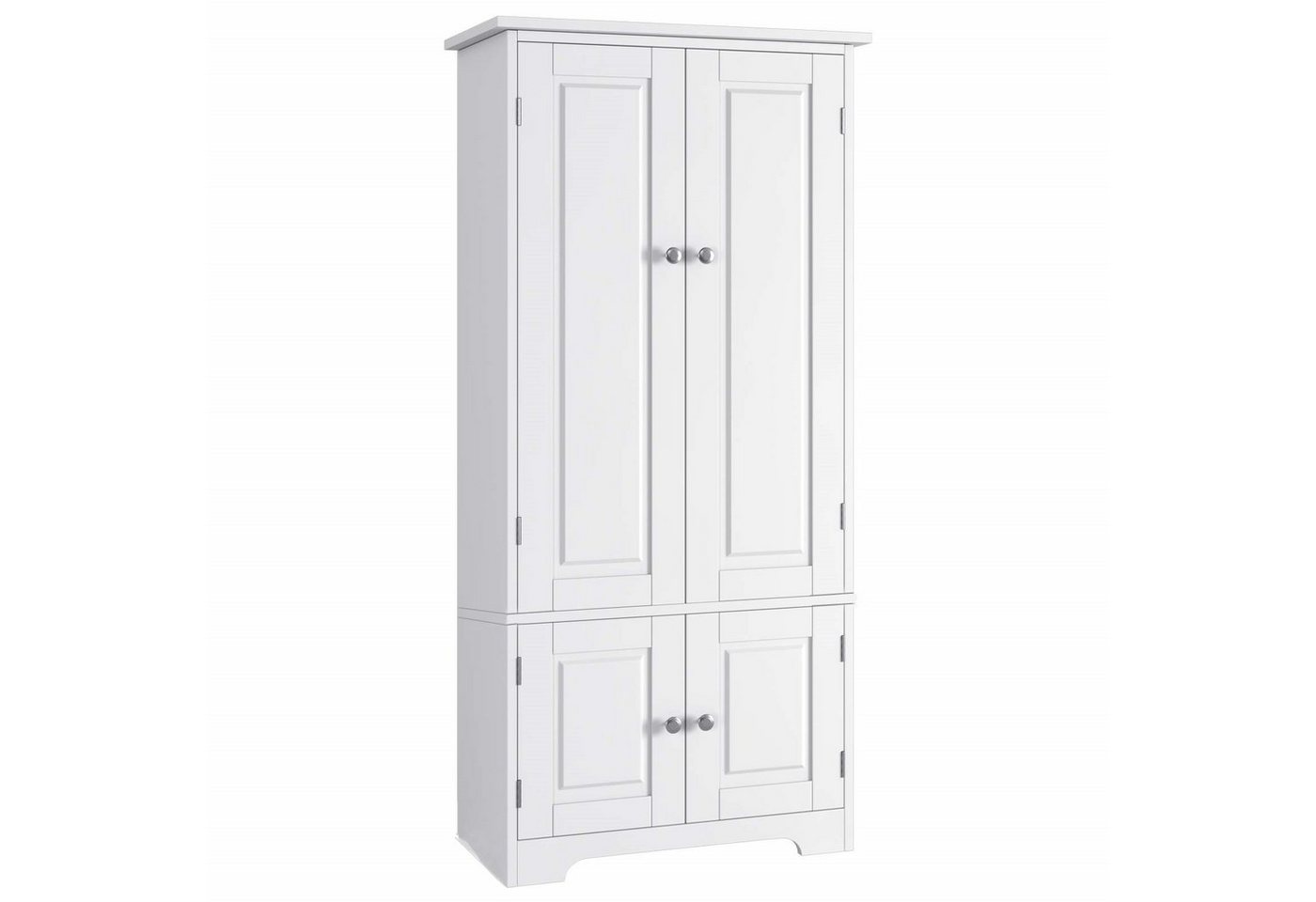 Homfa Mehrzweckschrank Küchenschrank, Bücherschrank, Wohnzimmerschrank, mit 4 Türen, 59x32x123cm von Homfa