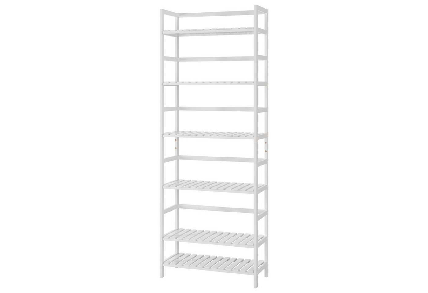 Homfa Standregal, Badregal mit 6 Ablagen verstellbar 161x60x26cm von Homfa