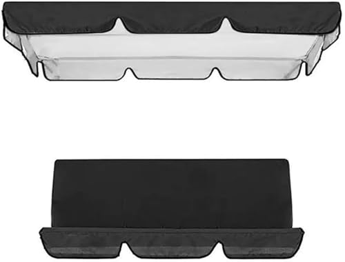 Homg Gartenschaukel-Ersatz-Set, Terrassenschaukel-Ersatzset, 3-Sitzer-Schaukelstuhl-Abdeckungs-Set, Schutz für Gartenmöbel, Terrasse, Möbel, Sitzbezüge Homg Gartenschaukel-Ersatz-Set, Terrassenschaukel-Ersatzset, 3-Sitzer-Schaukelstuhl-Abdeckungs-Set, Schutz für Gartenmöbel, Terrasse, Möbel, Sitzbezüge von Homg
