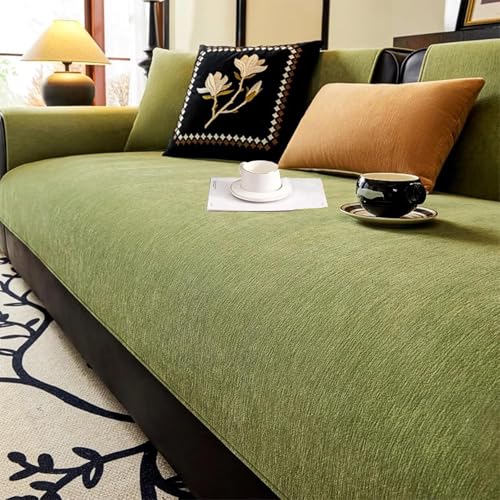 Homg Weicher Chenille-Sofabezug, rutschfest, waschbar und haustierfreundlich, passend für mehrere Stile, Moderne Farben für Heimdekoration Homg Weicher Chenille-Sofabezug, rutschfest, waschbar und haustierfreundlich, passend für mehrere Stile, Moderne Farben für Heimdekoration von Homg
