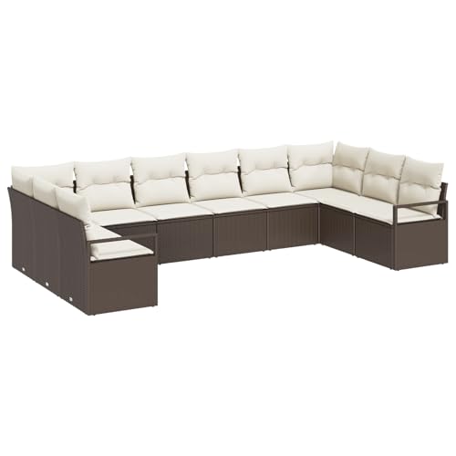 Homgoday 10-teilige Garten Sofa Set mit Kissen Braun Poly Rattan Sofa Im Freien Model3346558 Homgoday 10-teilige Garten Sofa Set mit Kissen Braun Poly Rattan Sofa Im Freien Model3346558 von Homgoday