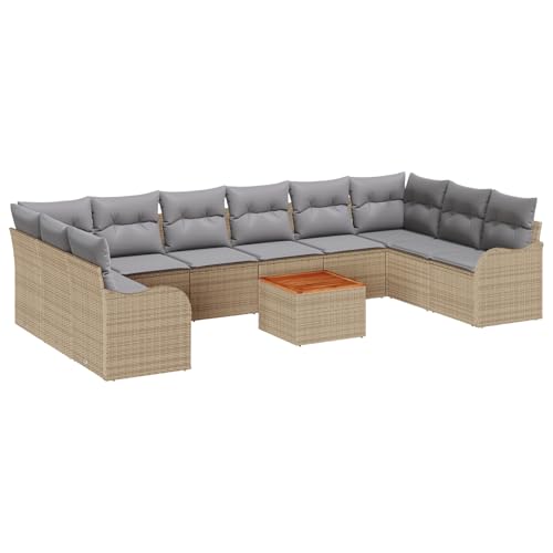 Homgoday 10-teiliges Garten-Sofa-Set mit Kissen Beige Poly-Rattan Akazie, 2-Sitzer Garten-Sofa mit Stauraum & Kissen Beige Poly-Rattan Sofa Im Freien Model3356166 Homgoday 10-teiliges Garten-Sofa-Set mit Kissen Beige Poly-Rattan Akazie, 2-Sitzer Garten-Sofa mit Stauraum & Kissen Beige Poly-Rattan Sofa Im Freien Model3356166 von Homgoday