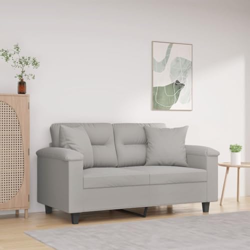 Homgoday 2-Sitzer-Sofa Kissen Hellgrau 120 cm Mikrofaserstoff, Möbel für Innen- und Außenbereich, Heimdekoration, Inneneinrichtung, Schlafzimmer, Wohnzimmer, Büro Homgoday 2-Sitzer-Sofa Kissen Hellgrau 120 cm Mikrofaserstoff, Möbel für Innen- und Außenbereich, Heimdekoration, Inneneinrichtung, Schlafzimmer, Wohnzimmer, Büro von Homgoday
