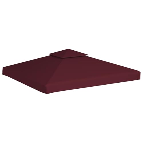 Homgoday 2-Stage Pavilion Cover - Waterproof, Sun & Rain Protection, Bordeaux Red, 3x3m - Includes 16 Hook & Loop Fasteners Model44757 Homgoday 2-Stage Pavilion Cover - Waterproof, Sun & Rain Protection, Bordeaux Red, 3x3m - Includes 16 Hook & Loop Fasteners Model44757 von Homgoday