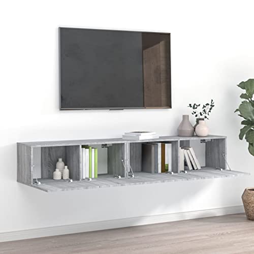 Homgoday 2er Set TV Möbel Holz Sonoma grau Ingenieurmöbel Entertainment Center Möbel Hifi TV Möbel Stereo Lounge Möbel Truhe Indoor 1029 Homgoday 2er Set TV Möbel Holz Sonoma grau Ingenieurmöbel Entertainment Center Möbel Hifi TV Möbel Stereo Lounge Möbel Truhe Indoor 1029 von Homgoday