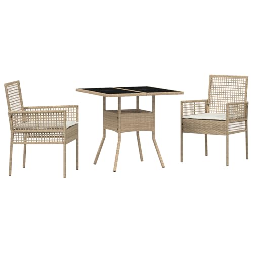Homgoday 3-teiliges Garten-Essset Beige Poly Rattan Outdoor M?Bel mit Sessel Model3334931 Homgoday 3-teiliges Garten-Essset Beige Poly Rattan Outdoor M?Bel mit Sessel Model3334931 von Homgoday