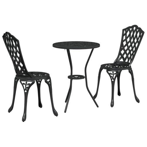 Homgoday 3-teiliges Gartenset/Bistro Set aus schwarzem Gusseisen Outdoor M?Bel mit Sessel Model42002391 Homgoday 3-teiliges Gartenset/Bistro Set aus schwarzem Gusseisen Outdoor M?Bel mit Sessel Model42002391 von Homgoday