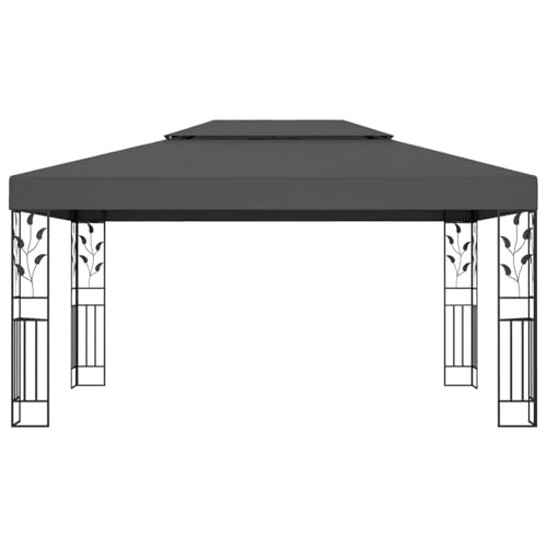 Homgoday 3x4m Anthrazit Partyzelt mit Doppeldach, wasserfest, leicht zu montieren | 3 x 4 m Anthracite Party Tent with Double Roof, Waterproof, Easy Assembly Model48031 Homgoday 3x4m Anthrazit Partyzelt mit Doppeldach, wasserfest, leicht zu montieren | 3 x 4 m Anthracite Party Tent with Double Roof, Waterproof, Easy Assembly Model48031 von Homgoday