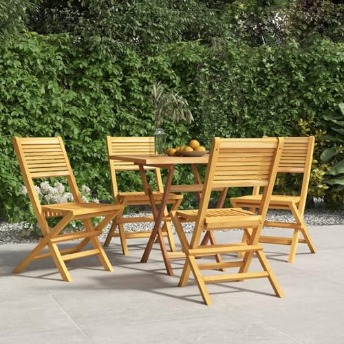 Homgoday 4er Set Gartenstuhl Klappstuhl aus massivem Teakholz 47 x 62 x 90 cm - Liegestühle für Outdoor, Garten, Terrasse, Hof, Outdoor-Möbel für Zuhause, Esszimmer Homgoday 4er Set Gartenstuhl Klappstuhl aus massivem Teakholz 47 x 62 x 90 cm - Liegestühle für Outdoor, Garten, Terrasse, Hof, Outdoor-Möbel für Zuhause, Esszimmer von Homgoday