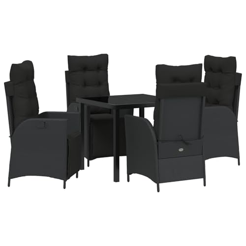 Homgoday 5-teiliges Garten-Dining-Set Schwarz Poly-Rattan Outdoor M?Bel mit Sessel Model3380534 Homgoday 5-teiliges Garten-Dining-Set Schwarz Poly-Rattan Outdoor M?Bel mit Sessel Model3380534 von Homgoday