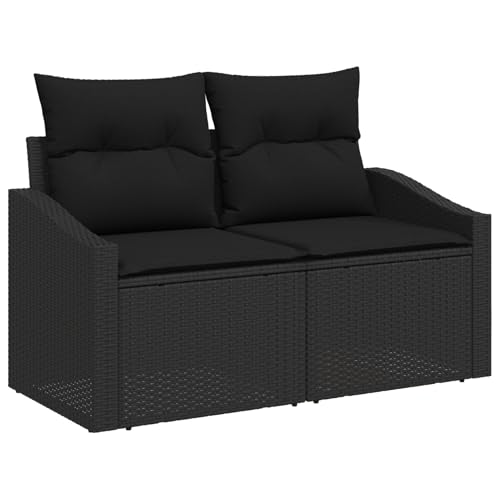 Homgoday 5-teiliges Garten-Esstisch-Set mit Kissen Schwarz Poly Rattan Outdoor M?Bel mit Sessel Model3355262 Homgoday 5-teiliges Garten-Esstisch-Set mit Kissen Schwarz Poly Rattan Outdoor M?Bel mit Sessel Model3355262 von Homgoday