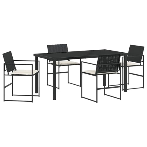 Homgoday 5-teiliges Garten-Esszimmerset mit Kissen Schwarz Poly-Rattan Outdoor M?Bel mit Sessel Model3379331 Homgoday 5-teiliges Garten-Esszimmerset mit Kissen Schwarz Poly-Rattan Outdoor M?Bel mit Sessel Model3379331 von Homgoday