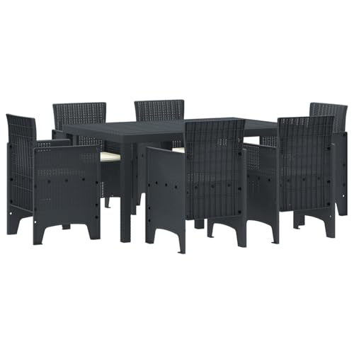 Homgoday 7-teiliges Garten Esstisch Set mit Kissen Anthrazit Poly-Rattan Outdoor M?Bel mit Sessel Model3378556 Homgoday 7-teiliges Garten Esstisch Set mit Kissen Anthrazit Poly-Rattan Outdoor M?Bel mit Sessel Model3378556 von Homgoday