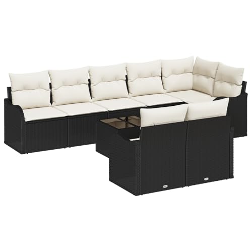 Homgoday 8-teiliges Garten-Sofa-Set mit Kissen Braunes Poly-Rattan, 2-Sitzer Garten-Sofa mit Stauraum & Kissen Schwarzes Poly-Rattan Sofa Im Freien Model3354426 Homgoday 8-teiliges Garten-Sofa-Set mit Kissen Braunes Poly-Rattan, 2-Sitzer Garten-Sofa mit Stauraum & Kissen Schwarzes Poly-Rattan Sofa Im Freien Model3354426 von Homgoday