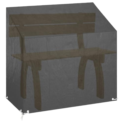Homgoday Abdeckung für Gartenbank 8 Ösen 130x70x70/88 cm Polyethylen Stuhlhussen für den Außenbereich Model319338 von Homgoday