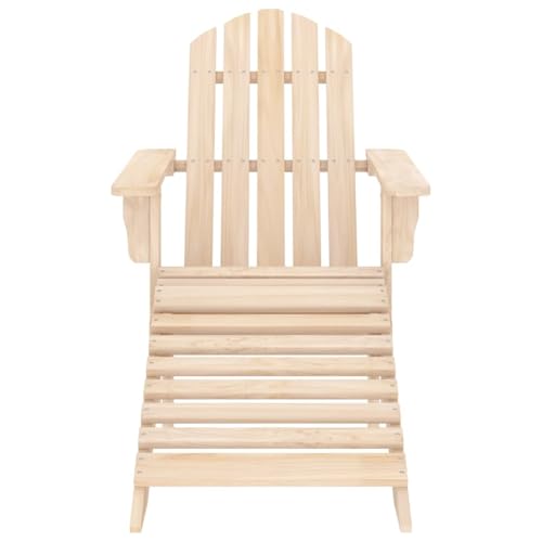 Homgoday Adirondack-Gartenstuhl mit Fußteil Massivholz Tanne Gartenstühle Model315862 von Homgoday