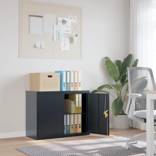 Homgoday Aktenschrank Anthrazit 90x40x70cm Stahl Büroschrank Büroschrank Aktenschrank Büroschrank Aktenschrank Organizer Aktenschrank Büromöbel Homgoday Aktenschrank Anthrazit 90x40x70cm Stahl Büroschrank Büroschrank Aktenschrank Büroschrank Aktenschrank Organizer Aktenschrank Büromöbel von Homgoday