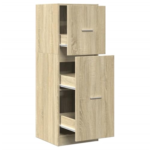 Homgoday Apothekerschrank Sonoma-Eiche 40x41x118 cm Holzwerkstoff Medikamentenschrank Model855198 Homgoday Apothekerschrank Sonoma-Eiche 40x41x118 cm Holzwerkstoff Medikamentenschrank Model855198 von Homgoday