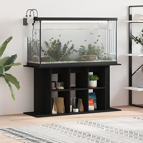 Homgoday Aquariumständer Aquarienunterschrank Aquarienschrank Aquarium Unterschrank Aquarium Tisch Terrarium Schrank Aquarium Stand Schwarz 100x40x60 cm Holzwerkstoff von Homgoday