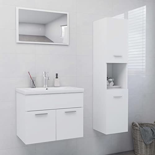 Homgoday Badezimmermöbel, weiß, aus Spanplatte, Sideboard, Bodenschrank für Badezimmer, Aufbewahrungsschrank, Regale, Aufbewahrungsschrank für Schlafzimmer, Büro, Modell 3070955 Homgoday Badezimmermöbel, weiß, aus Spanplatte, Sideboard, Bodenschrank für Badezimmer, Aufbewahrungsschrank, Regale, Aufbewahrungsschrank für Schlafzimmer, Büro, Modell 3070955 von Homgoday