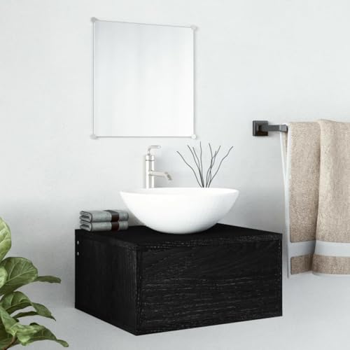 Homgoday Badezimmermöbel-Set 2-teilig, schwarz, aus mehrschichtigem Holz, Sideboard, Bodenschrank, für Badezimmer, Aufbewahrungsregal, Büroschrank, Model242557 Homgoday Badezimmermöbel-Set 2-teilig, schwarz, aus mehrschichtigem Holz, Sideboard, Bodenschrank, für Badezimmer, Aufbewahrungsregal, Büroschrank, Model242557 von Homgoday