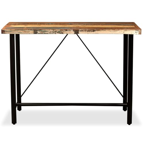 Homgoday Bartisch Altholz Massiv 120x60x107 cm Stehtisch Model245440 von Homgoday