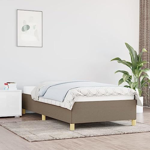 Homgoday Bettgestell aus Stoff, Taupe, 90 x 190 cm, Lattenrost für Erwachsene, Kinder und Jugendliche, einfache Montage, Typ 2 Betten und Lattenroste, Möbel Homgoday Bettgestell aus Stoff, Taupe, 90 x 190 cm, Lattenrost für Erwachsene, Kinder und Jugendliche, einfache Montage, Typ 2 Betten und Lattenroste, Möbel von Homgoday