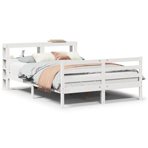 Homgoday Bettgestell mit Kopfteil ohne Matratze 160x200 cm Bettkopfteil Model3305947 von Homgoday