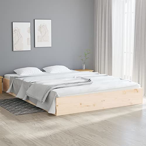 Homgoday Bettgestell ohne Matratze, bernsteinfarben, aus Massivholz, 140 x 200 cm, Bettrahmen, Gestell, modernes Bett, Struktur für Wohnzimmer, Schlafzimmer, Modell 820042IT Homgoday Bettgestell ohne Matratze, bernsteinfarben, aus Massivholz, 140 x 200 cm, Bettrahmen, Gestell, modernes Bett, Struktur für Wohnzimmer, Schlafzimmer, Modell 820042IT von Homgoday