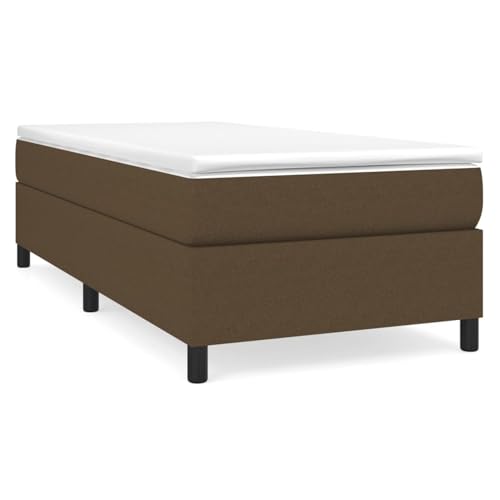 Homgoday Bettgestell ohne Matratze Dunkelbraun 80x200 cm Stoff Für Schlafzimmer Model3120817 von Homgoday