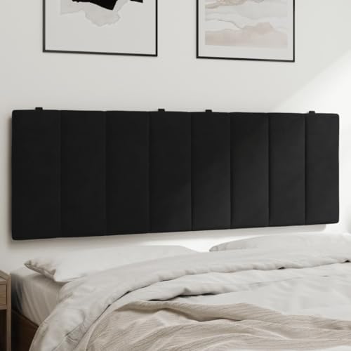 Homgoday Bettkopfteil, gepolstert, Samt, Schwarz, 140 cm, Kopfteil für Schlafzimmer, einfache Installation Homgoday Bettkopfteil, gepolstert, Samt, Schwarz, 140 cm, Kopfteil für Schlafzimmer, einfache Installation von Homgoday