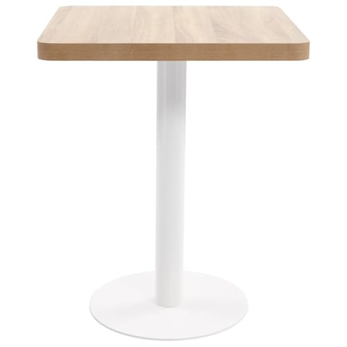 Homgoday Bistrotisch Hellbraun 60x60 cm MDF Bistrotisch Model286429 von Homgoday