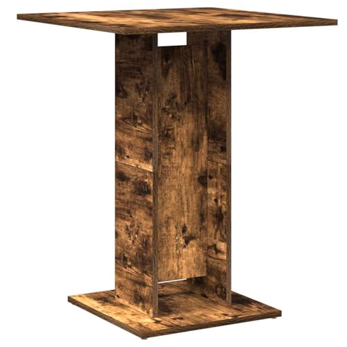 Homgoday Bistrotisch R?uchereiche 60x60x75 cm Holzwerkstoff Bistrotisch Model815102 von Homgoday