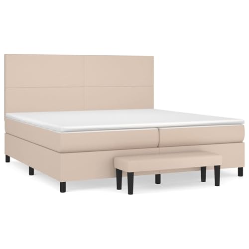 Homgoday Boxspringbett Matratze Cappuccino-Braun 200x200cm Kunstleder Federkernmatratze Model3137568 Homgoday Boxspringbett Matratze Cappuccino-Braun 200x200cm Kunstleder Federkernmatratze Model3137568 von Homgoday