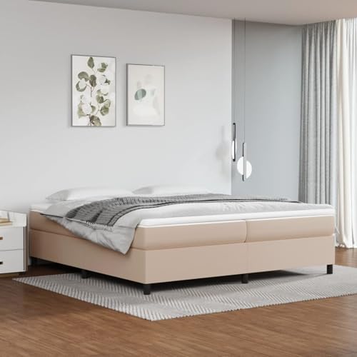 Homgoday Boxspringbett Matratze Cappuccino-Braun 200x200cm Kunstleder Federkernmatratze Model3144631 Homgoday Boxspringbett Matratze Cappuccino-Braun 200x200cm Kunstleder Federkernmatratze Model3144631 von Homgoday