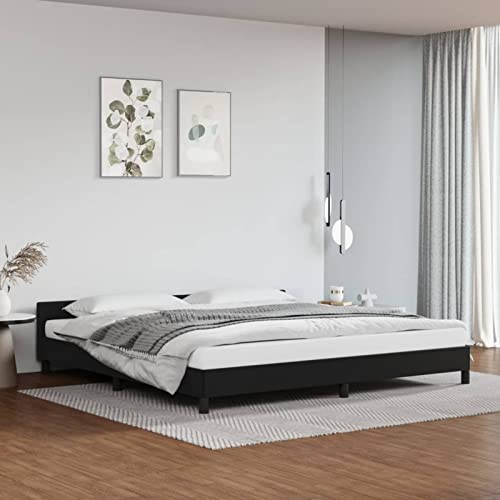 Homgoday Boxspringbett mit Kopfteil ohne Matratze Schwarz 200x200 Bett mit Bettrahmen Bettgestell Moderner Rahmen für Wohnzimmer Schlafzimmer Homgoday Boxspringbett mit Kopfteil ohne Matratze Schwarz 200x200 Bett mit Bettrahmen Bettgestell Moderner Rahmen für Wohnzimmer Schlafzimmer von Homgoday