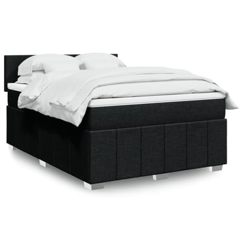 Homgoday Boxspringbett mit Matratze, Stoff, schwarz, 160 x 200 cm, atmungsaktiv, bequem, ergonomisch, Doppelbetten, Boxspringbett Homgoday Boxspringbett mit Matratze, Stoff, schwarz, 160 x 200 cm, atmungsaktiv, bequem, ergonomisch, Doppelbetten, Boxspringbett von Homgoday