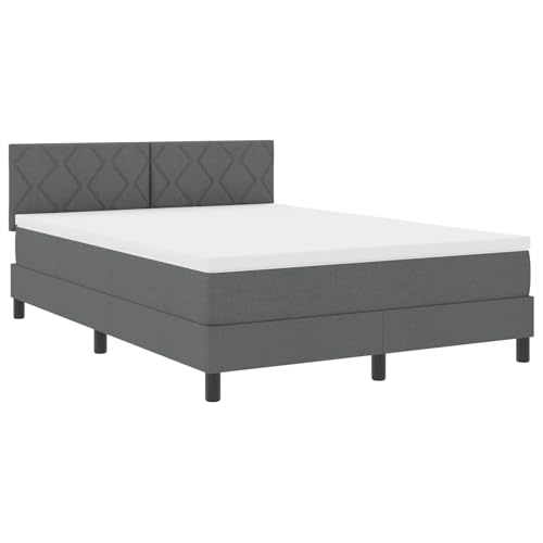 Homgoday Boxspringbett mit Matratze Dunkelgrau 160x200 cm Stoff G?stebett Familienbett Model3338777 Homgoday Boxspringbett mit Matratze Dunkelgrau 160x200 cm Stoff G?stebett Familienbett Model3338777 von Homgoday