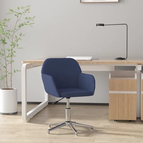 Homgoday Bürostuhl Drehbar Blau Stoff Bürostuhl Model344724 von Homgoday