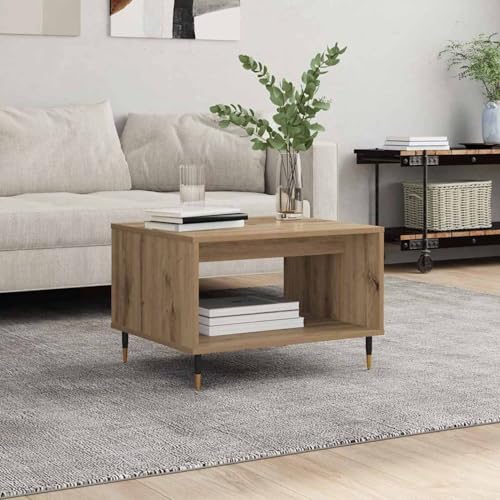 Homgoday Couchtisch Eiche handwerklich 60 x 50 x 40 cm Holzwerkstoff Couchtisch Model879607 Homgoday Couchtisch Eiche handwerklich 60 x 50 x 40 cm Holzwerkstoff Couchtisch Model879607 von Homgoday