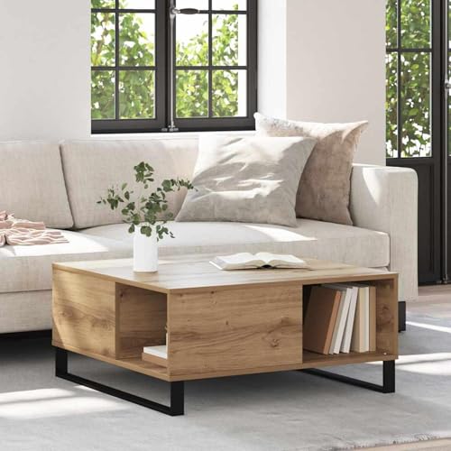 Homgoday Couchtisch Eiche handwerklich 80 x 80 x 36.5 cm Holzwerkstoff Couchtisch Model881670 Homgoday Couchtisch Eiche handwerklich 80 x 80 x 36.5 cm Holzwerkstoff Couchtisch Model881670 von Homgoday