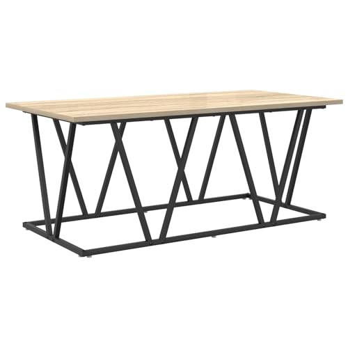 Homgoday Couchtisch Sonoma Eiche 100x50x40 cm aus Holzwerkstoff und Metall Wohnzimmertisch Model869709 Homgoday Couchtisch Sonoma Eiche 100x50x40 cm aus Holzwerkstoff und Metall Wohnzimmertisch Model869709 von Homgoday