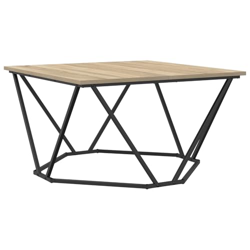 Homgoday Couchtisch Sonoma Eiche Spanplatte und Metall Mittel Quadratisch Wohnzimmertisch Model868274 Homgoday Couchtisch Sonoma Eiche Spanplatte und Metall Mittel Quadratisch Wohnzimmertisch Model868274 von Homgoday