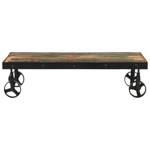 Homgoday Couchtisch mit Rollen Altholz Massiv 100x55x26 cm Wohnzimmertisch Model371684 Homgoday Couchtisch mit Rollen Altholz Massiv 100x55x26 cm Wohnzimmertisch Model371684 von Homgoday