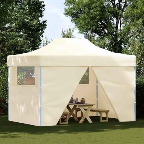 Homgoday Cremefarbenes Falt-Partyzelt 280x410x315 cm, 600D Oxford, UV-/Wasserfest, 4 Seitenwände mit Fenstern Model48894 Homgoday Cremefarbenes Falt-Partyzelt 280x410x315 cm, 600D Oxford, UV-/Wasserfest, 4 Seitenwände mit Fenstern Model48894 von Homgoday