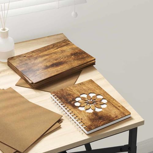 Homgoday Dekorplatten 50 pcs R?uchereiche 15 x 21 x 0.3 cm Holzwerkstoff Dekorative Paneele Kunst und Unterhaltung Model885548 von Homgoday