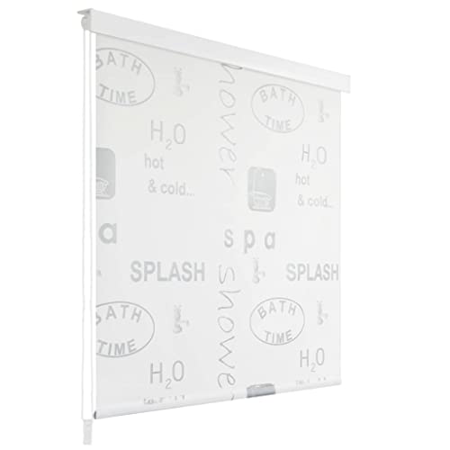 Homgoday Duschrollo Duschvorhang Badewannenvorhang Rollo Badrollo Badewannenvorhang Seilzugrollo für Dusche & Badewanne Schnelltrocknendes Rollo 80 x 240 cm von Homgoday