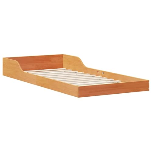 Homgoday Elegantes Kiefernholz-Plattformbett: Modern, stabil & einfach zu montieren Model873333 von Homgoday