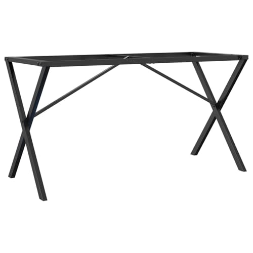 Homgoday Esstisch-Gestell in X-Form 120x60x73 cm Stahl Esstischbeine Model357910 von Homgoday